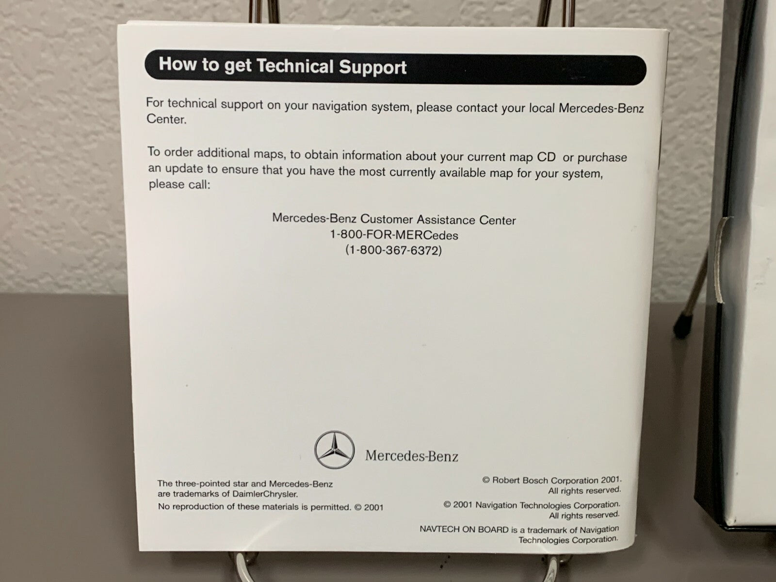 2000 2001 2002 Mercedes-Benz S-Class Comand Navigation DVD California & Nevada