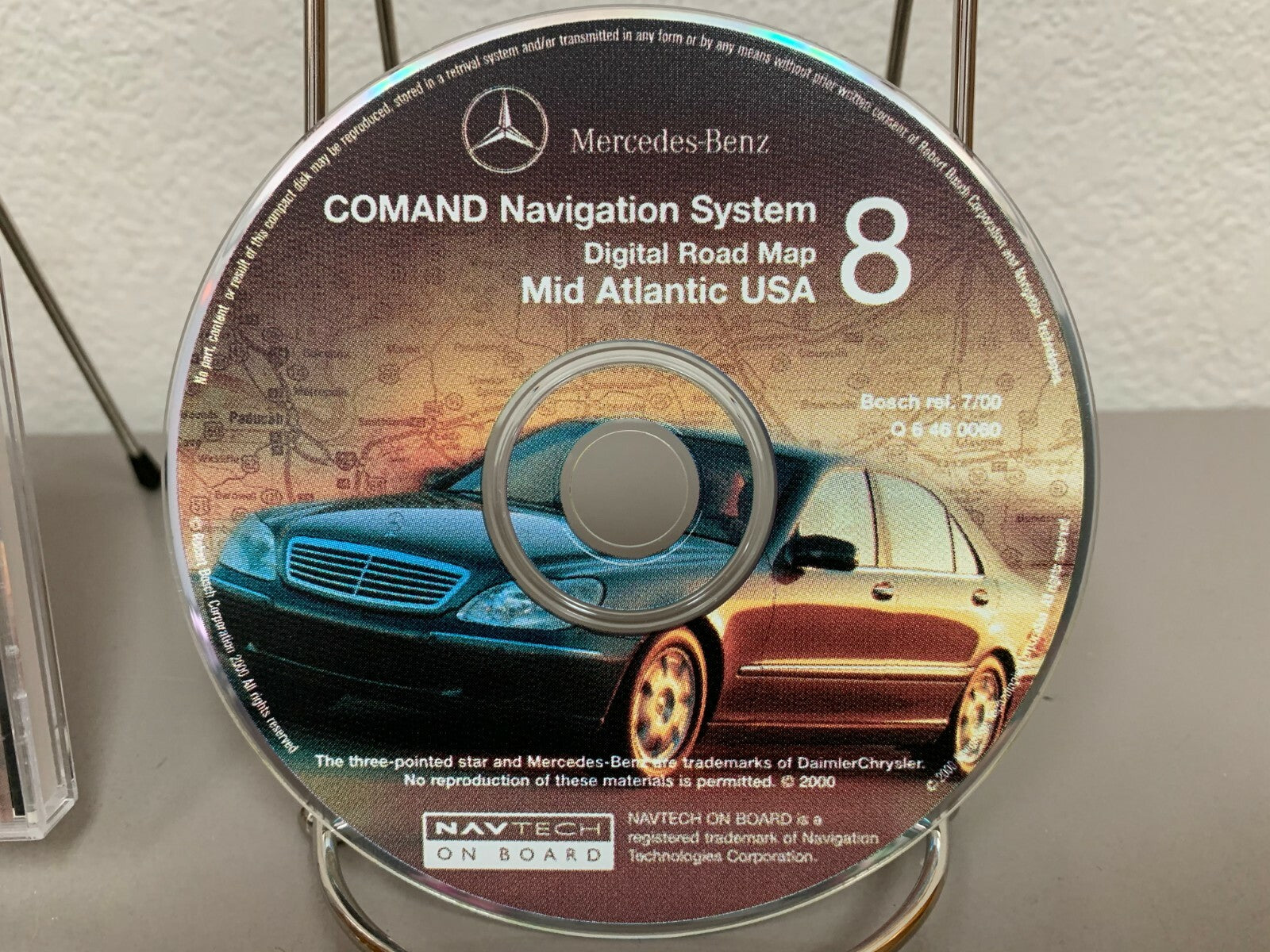 1999-2000 Mercedes Comand Navigation Disc 8 (DE/VA/DC & Parts of MD/NJ/NC&PA)
