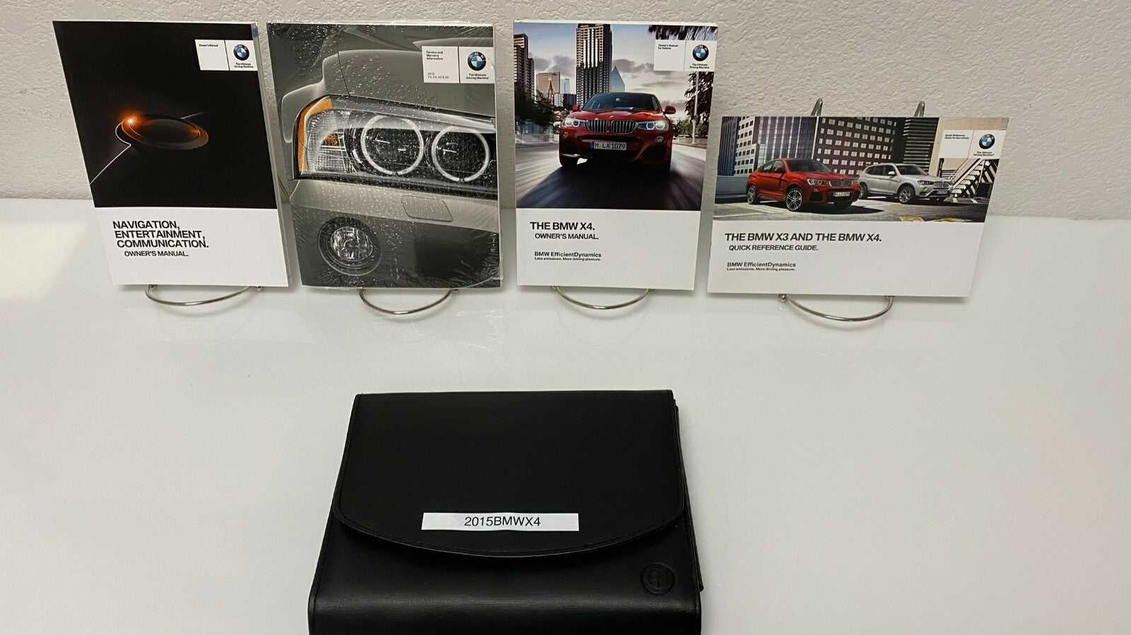 2015 BMW X4 xDrive 28i 35i Genuine OEM Owner's Manual Set w/Case Free Shipping!!