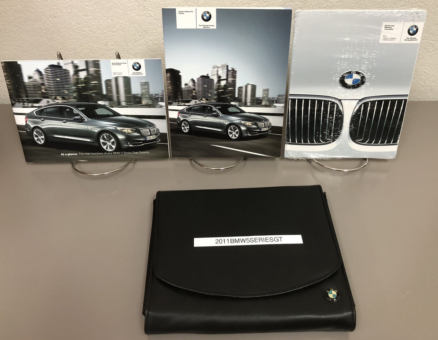 2011 BMW 5-Series 535i 550i Gran Turismo Genuine OEM Owner's Manual Set w/Case