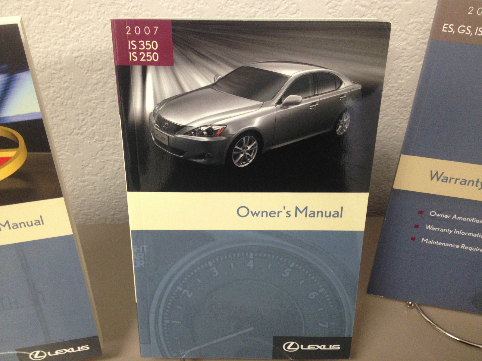 2007 Lexus IS250 IS350 Genuine OEM Owner's Manual Set w/Navi Manual & Lexus Case