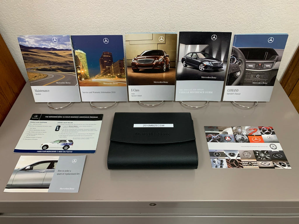 2010 Mercedes Benz E-Class E350 E550 E63 AMG Genuine Owner's Manual Set w/Case