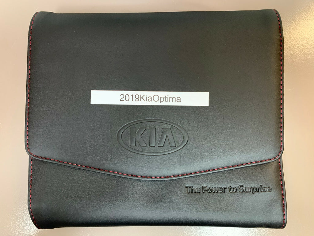 2019 Kia Optima Genuine OEM Owner's Manual Set w/Leather Kia Case-Free Shipping!