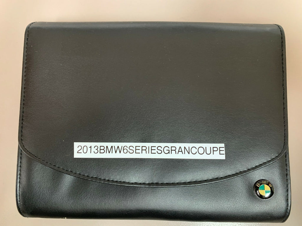 2013 BMW 6 Series Gran Coupe 640i 650i Owner's Manual Set w/iDrive & Navigation