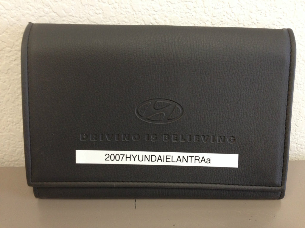 2007 Hyundai Elantra OEM Owner's Manual with Supplements and Case