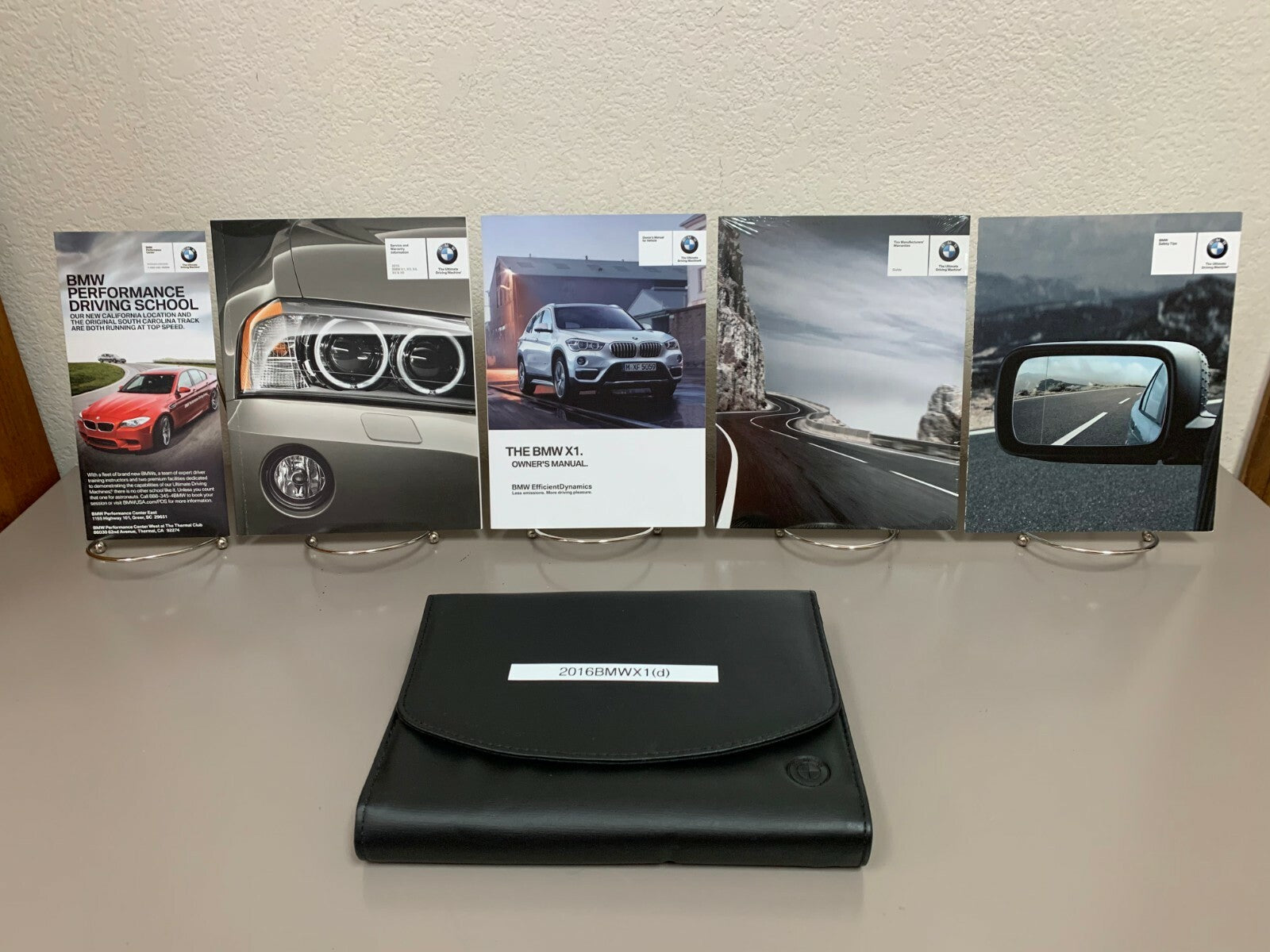 2016 BMW X1 2.8i xDrive Genuine OEM Owner's Manual Set with BMW Case-Ships Free!