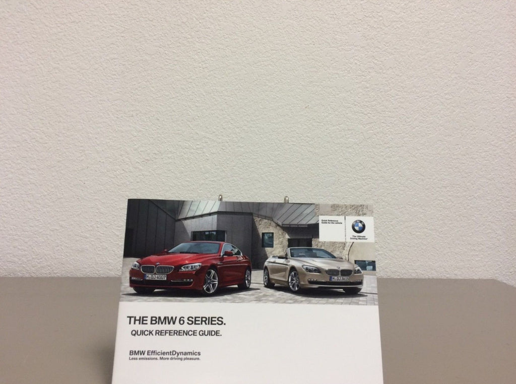 2014 BMW 6 Series Coupe Genuine OEM Owner's Manual Set w/Case & Bonus Key FOB!!!