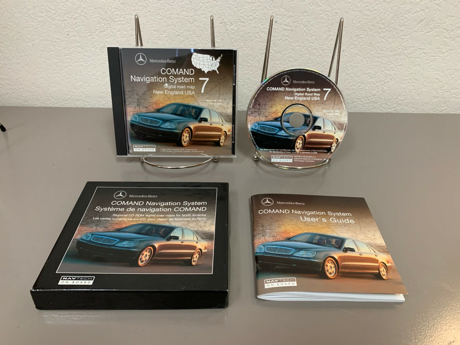 1999-2000 Mercedes Comand Navigation Disc 7 (CT/ME/MA/NH/RI/VT & Parts of NY&NJ)