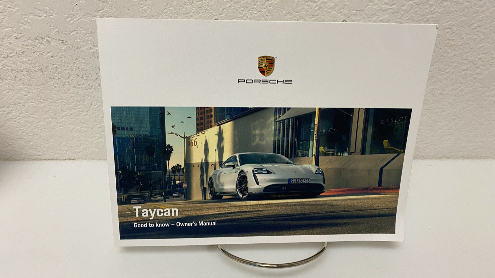 2021 Porsche Taycan Genuine OEM Owner's Manual w/Navigation and logo case