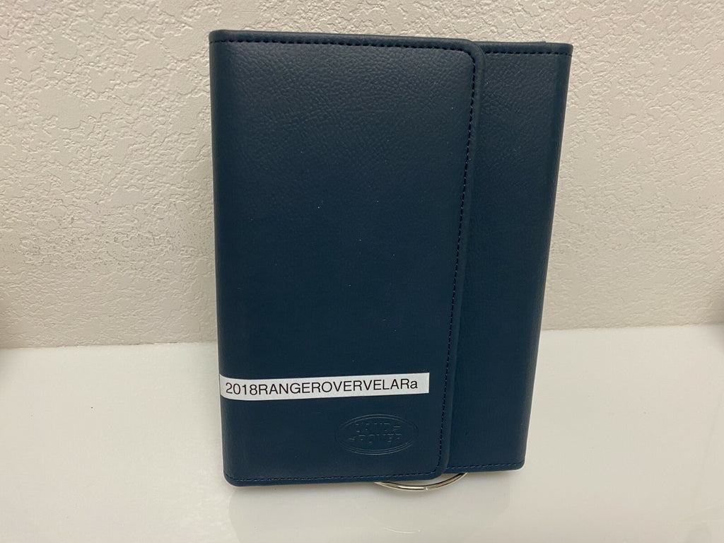 2018 Range Rover Velar Genuine OEM Owner's Manual Set w/Case--Free Shipping!!!