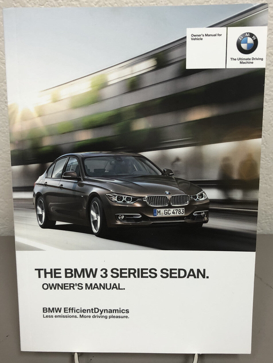 2013 BMW 3 Series Sedan 320i 328i 335i xDrive Genuine OEM Owner's Manual Set