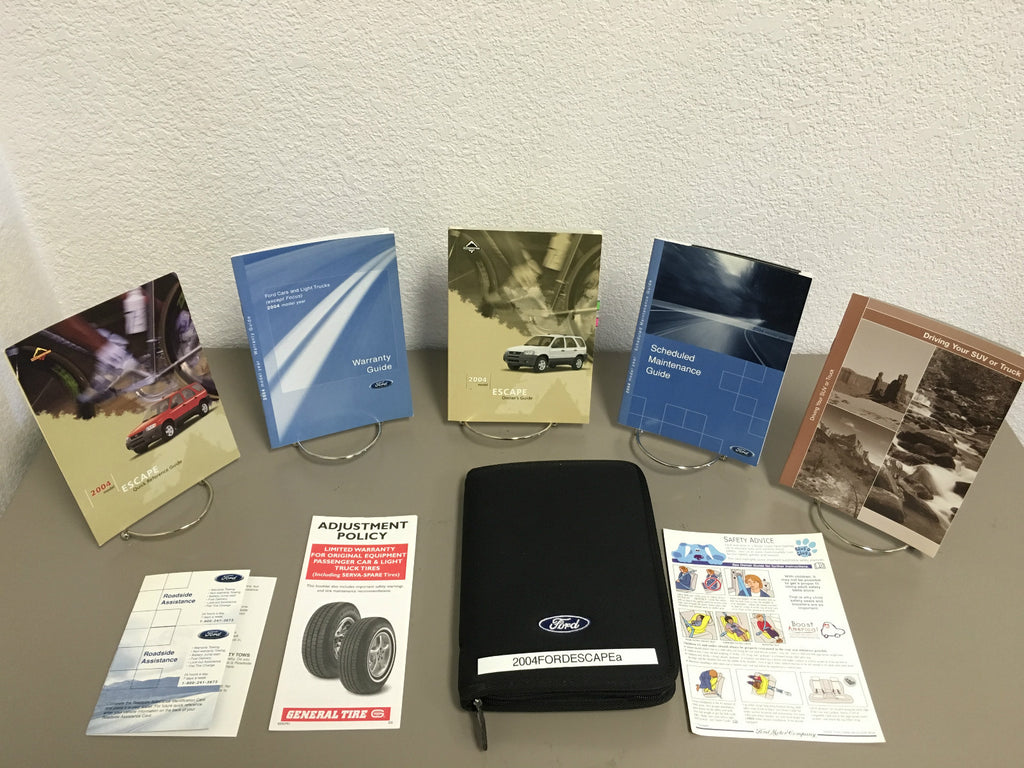 2004 Ford Escape Owner's Manual Genuine OEM Owners Manual Set - Free Shipping