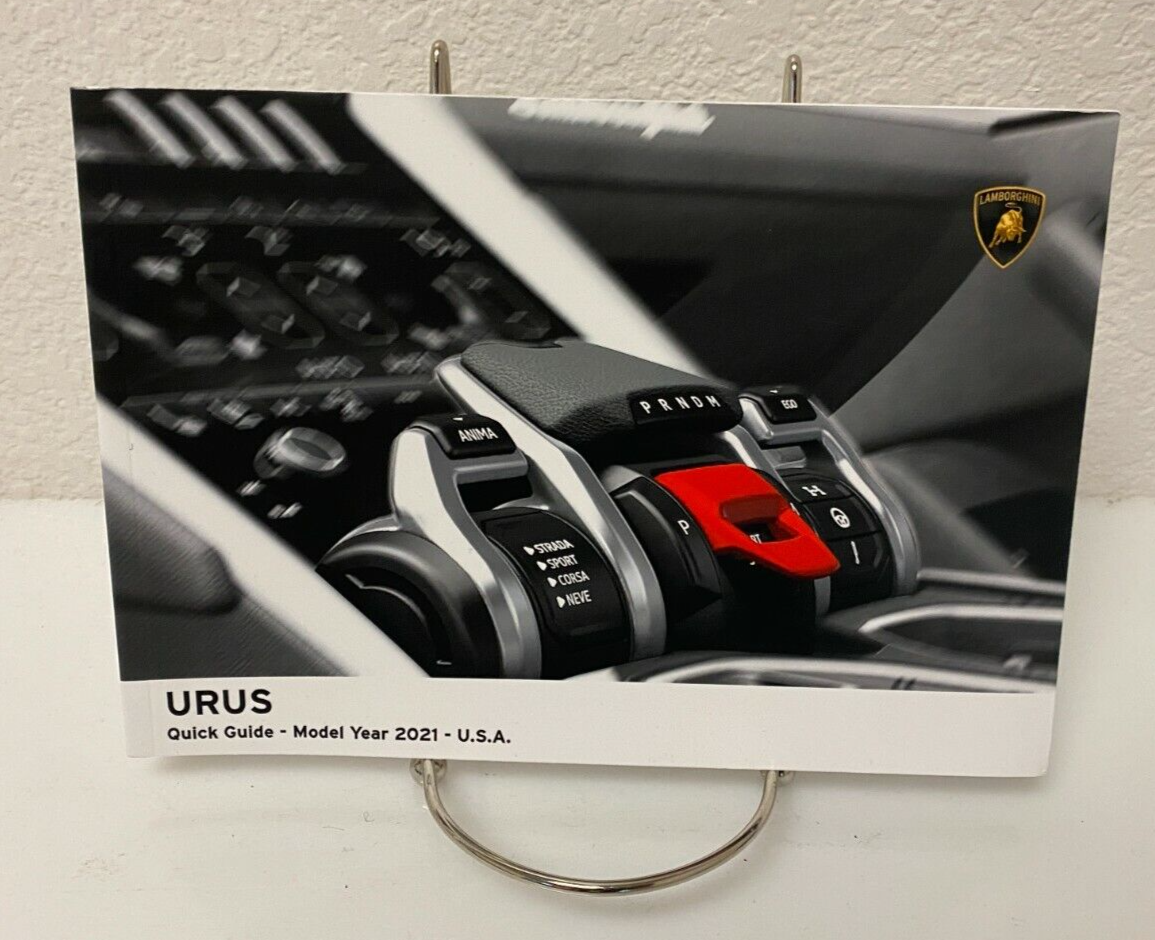2021 Lamborghini Urus Genuine OEM Owner's Manual Set W/Case & Free Shipping!