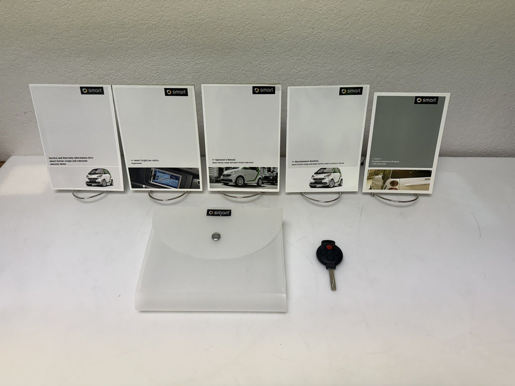 2013 Smart ForTwo Electric Car Owners Manual w/Bonus Key FOB-Genuine OEM