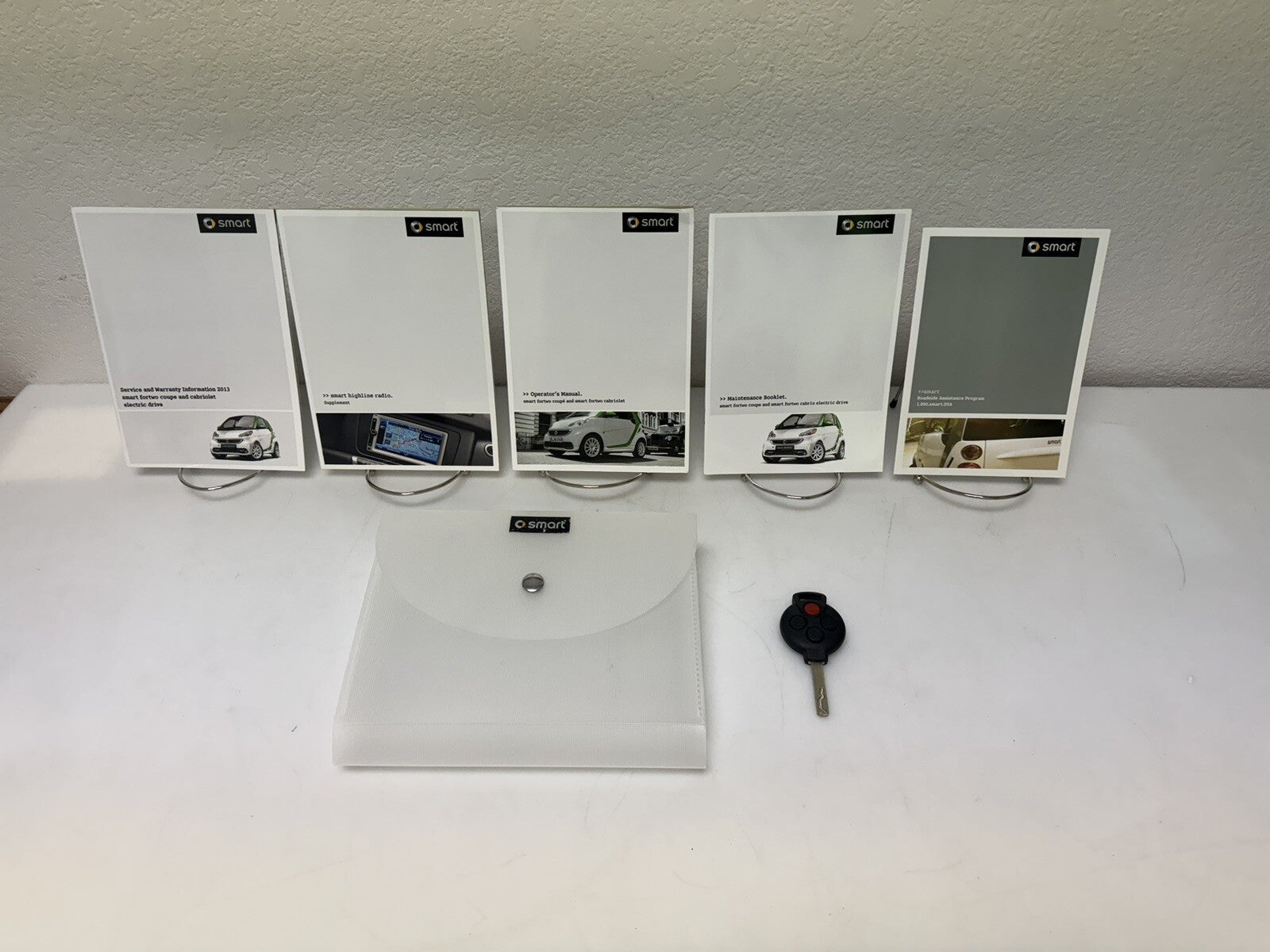 2013 Smart ForTwo Electric Car Owners Manual w/Bonus Key FOB-Genuine OEM