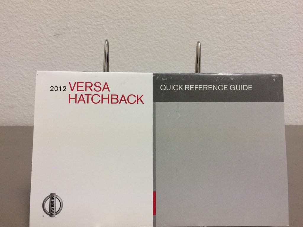2012 Nissan Versa Genuine OEM Owner's Manual Set with Case - Free Shipping