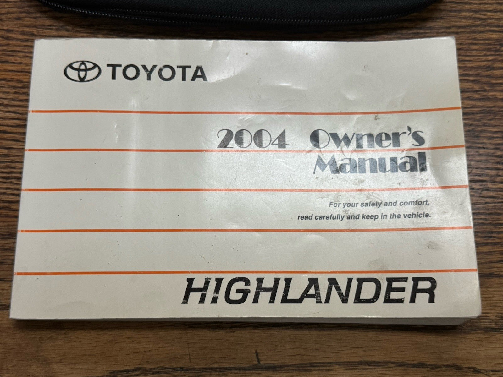 2004 Toyota Highlander OEM Owner's Manual w/Case & Bonus Key FOB - Free Shipping