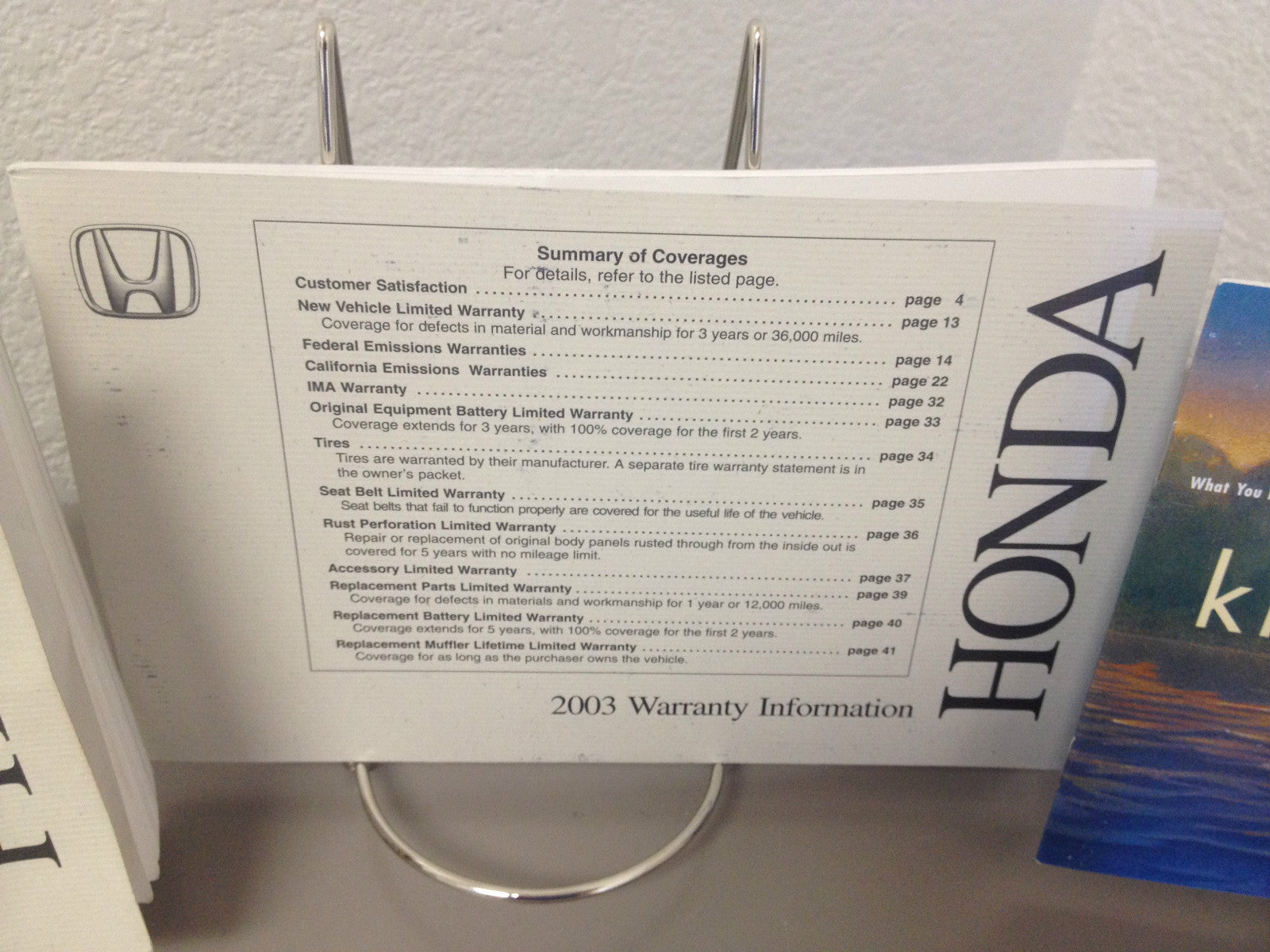 2003 Honda Pilot Genuine OEM Owner's Manual Set--Free Shipping to All 50 States