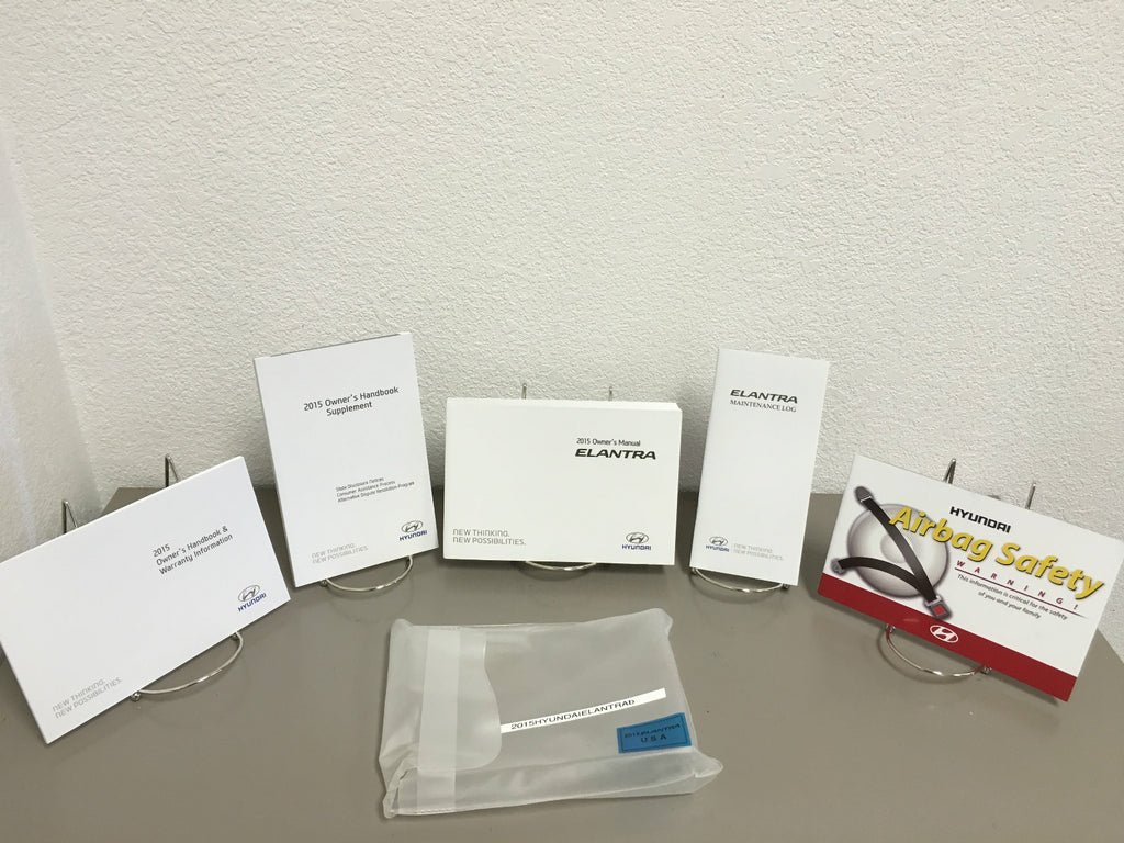 2015 Hyundai Elantra Sedan Genuine OEM Owner's Manual Set w/Case-Free Shipping!