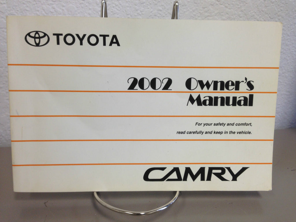 2002 Toyota Camry OEM Owner's Manual w/ Supplements - Free Shipping