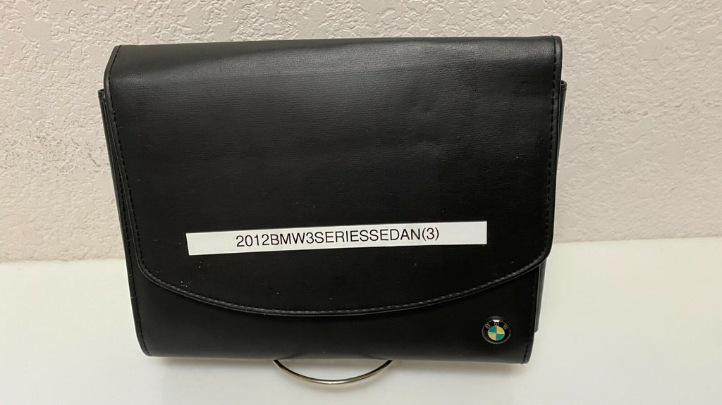 2012 BMW 3 Series Sedan 320i 328i 335i OEM Owner's Manual w/BMW Case & iDrive