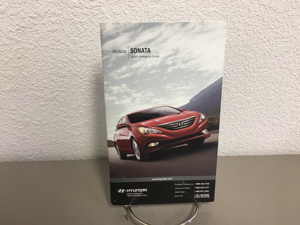 2014 Hyundai Sonata Genuine OEM Owner's Manual Set w/Case & Bonus Key FOB