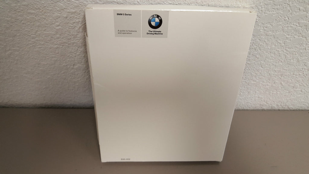 2004 BMW 5-Series Guide to Features & Operation CD/DVD