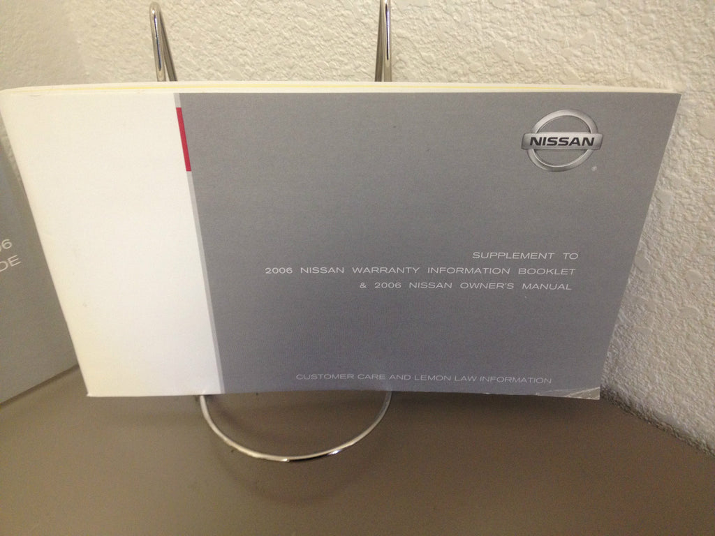 2006 Nissan Murano Genuine OEM Owner's Manual Set with Case--Fast Free Shipping