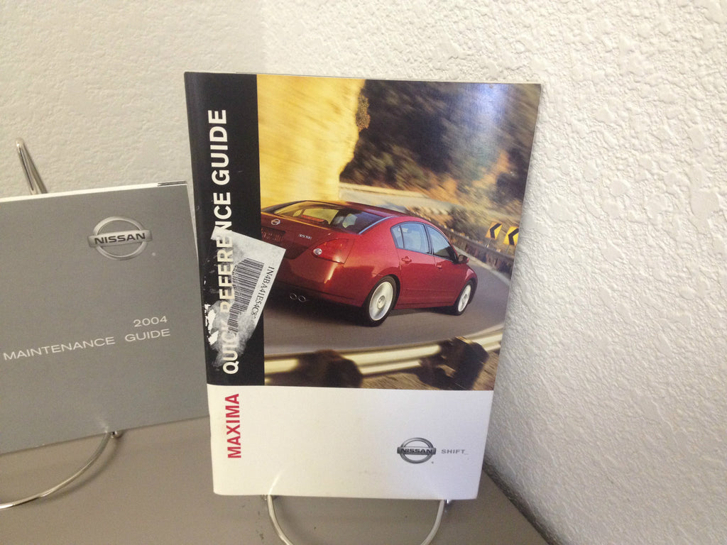 2004 Nissan Maxima Genuine OEM Owner's Manual Set w/Case--Fast Free Shipping