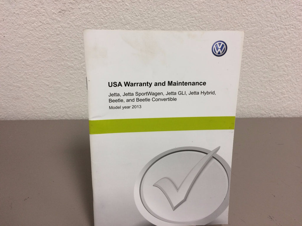 2013 VW Jetta Genuine OEM Owner's Manual Set w/Case--Free Shipping!