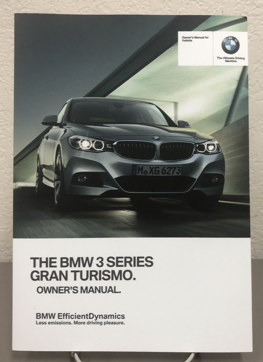 2014 BMW 3 Series Gran Turismo 328i 335i xDrive Owner Manual w/iDrive Navigation