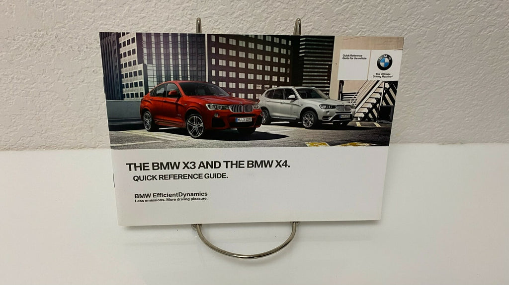 2015 BMW X4 xDrive 28i 35i Genuine OEM Owner's Manual Set w/Case Free Shipping!!