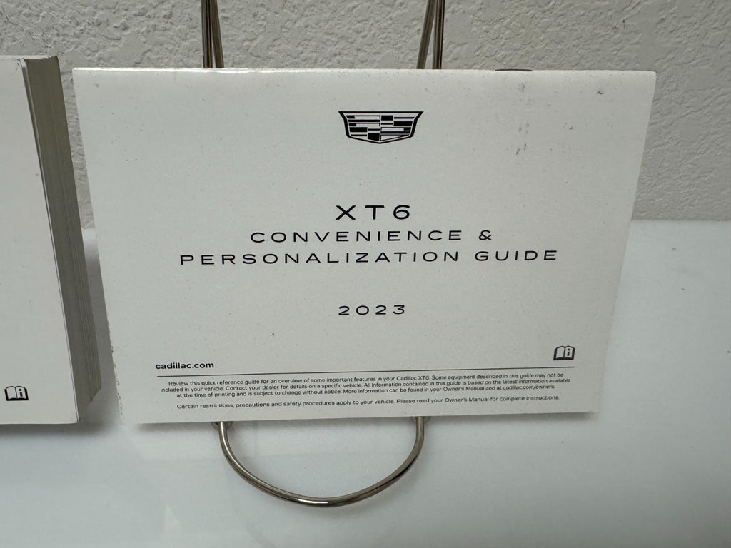 2023 Cadillac XT6 Genuine OEM Owner's Manual w/Case & Free Shipping!