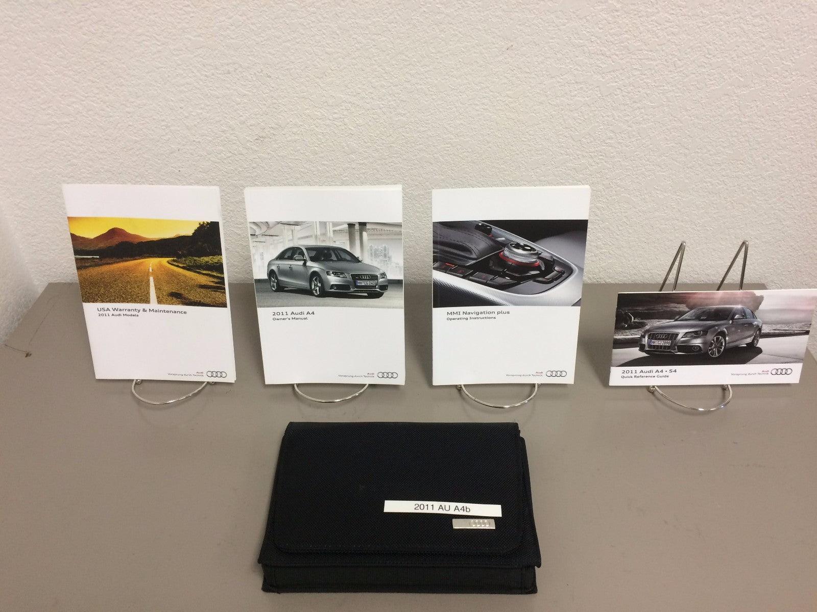 2011 Audi A4 S4 Genuine OEM Owner's Manual Set with Audi Case--Free Shipping!