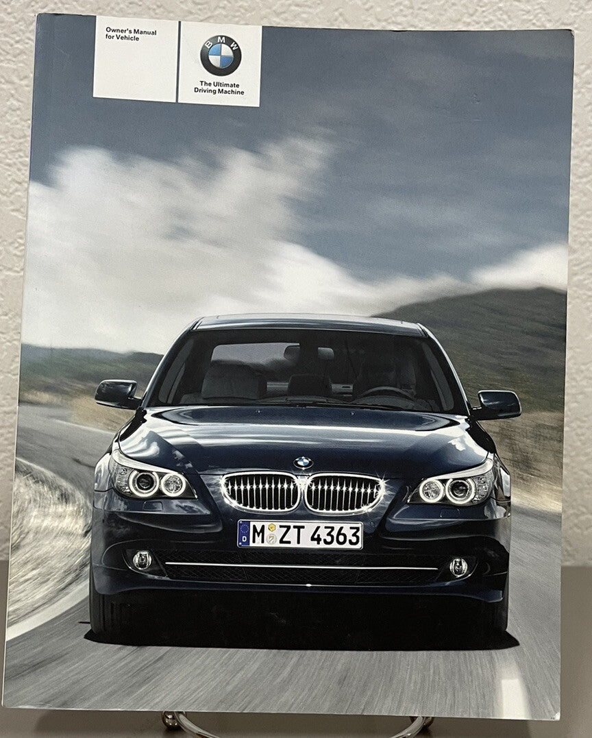 2008 BMW 528i 535i 550i 528xi 535xi Genuine OEM Owner's Manual Set w/Case