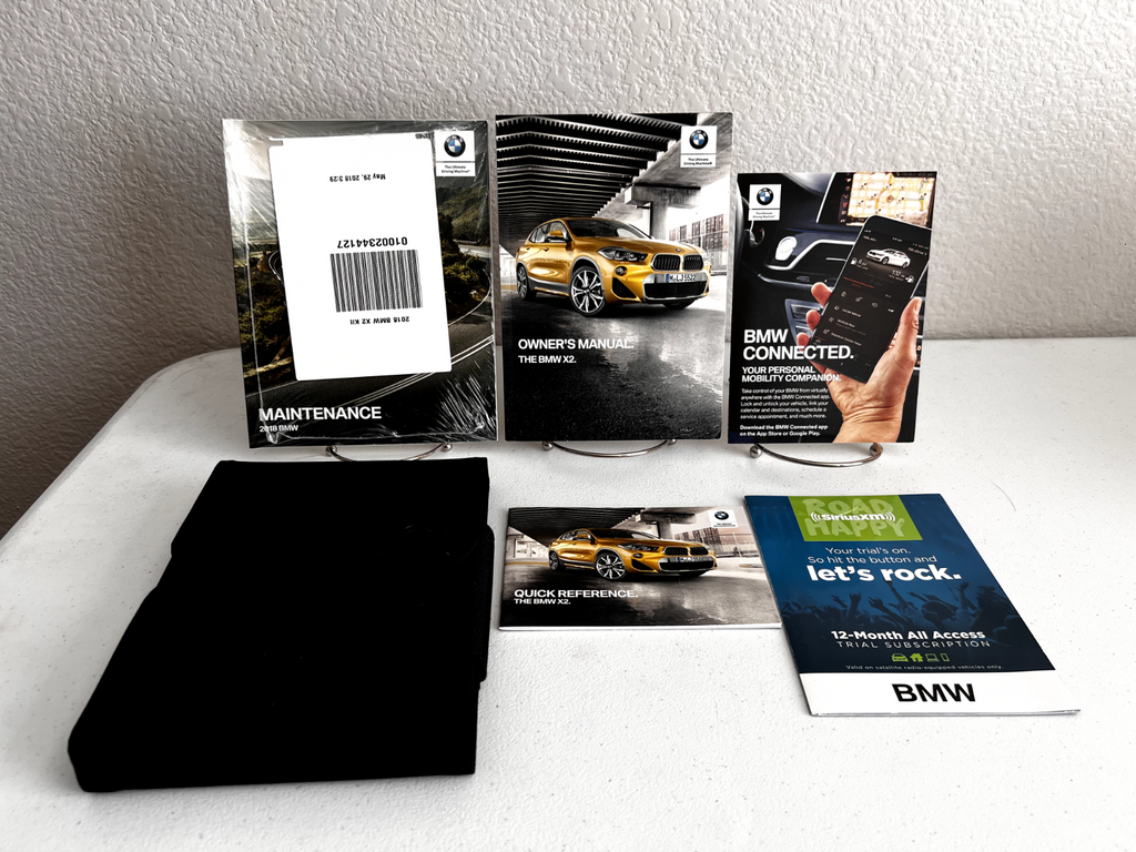 2018 BMW X2 xDrive28i sDrive28i Genuine OEM Owner's Manual Set w/BMW Case