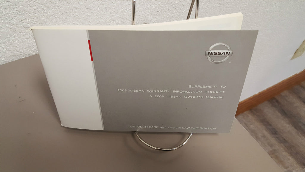 2008 Nissan Sentra Genuine OEM Owner's Manual w/ Case--Free Ship