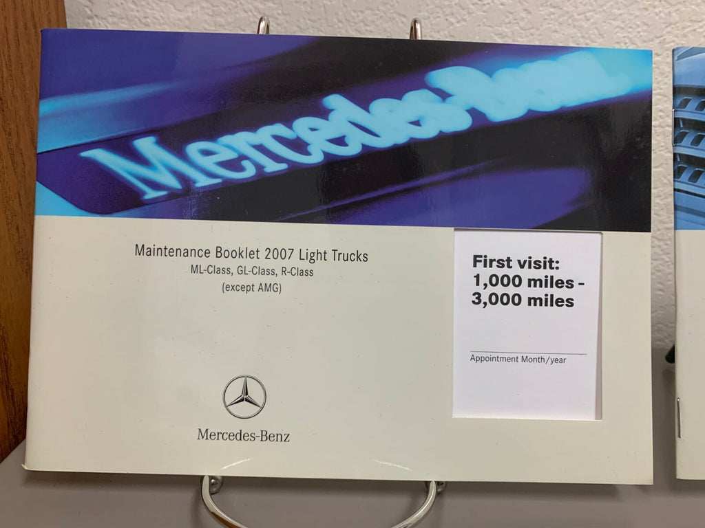 2007 Mercedes-Benz R-Class R320 CDI R350 R500 R63 AMG OEM Owner's Manual Set
