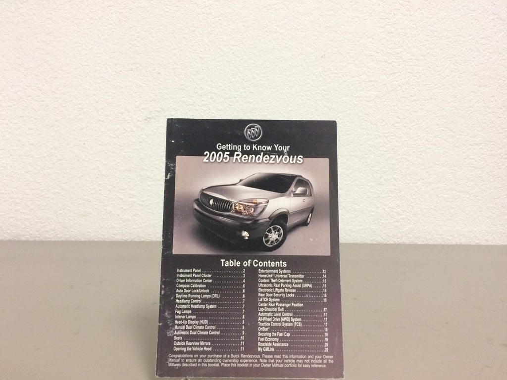 2005 Buick Rendezvous Genuine OEM Owner's Manual Set w/Bonus Key FOB-Ships Free!