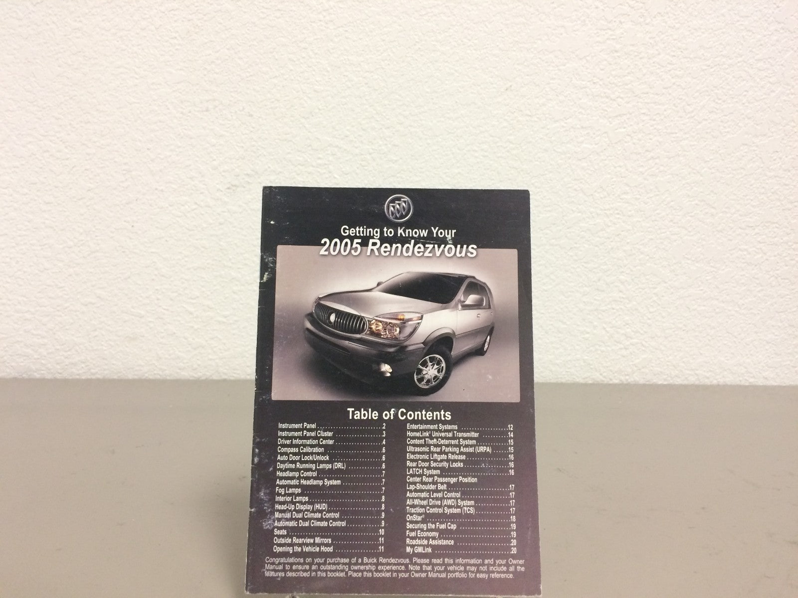 2005 Buick Rendezvous Genuine OEM Owner's Manual Set w/Bonus Key FOB-Ships Free!
