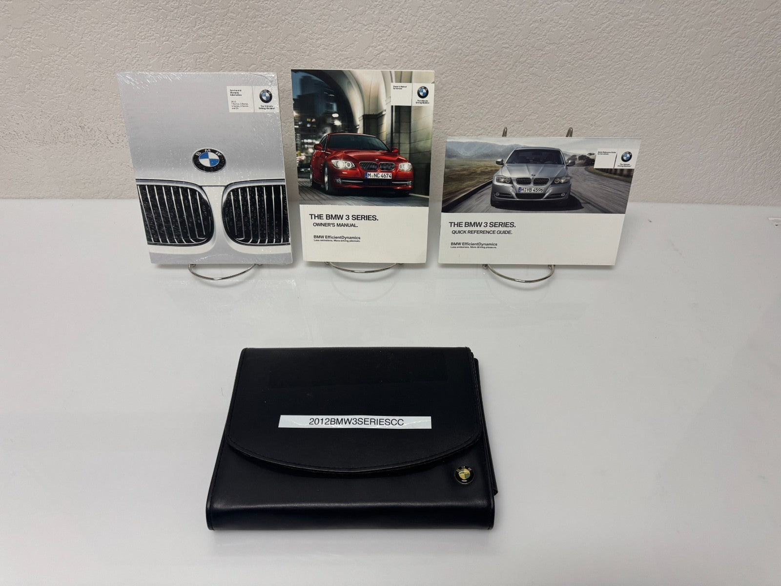 2012 BMW 3 Series Coupe/Convertible Owner's Manual w/BMW Case & iDrive/Navi