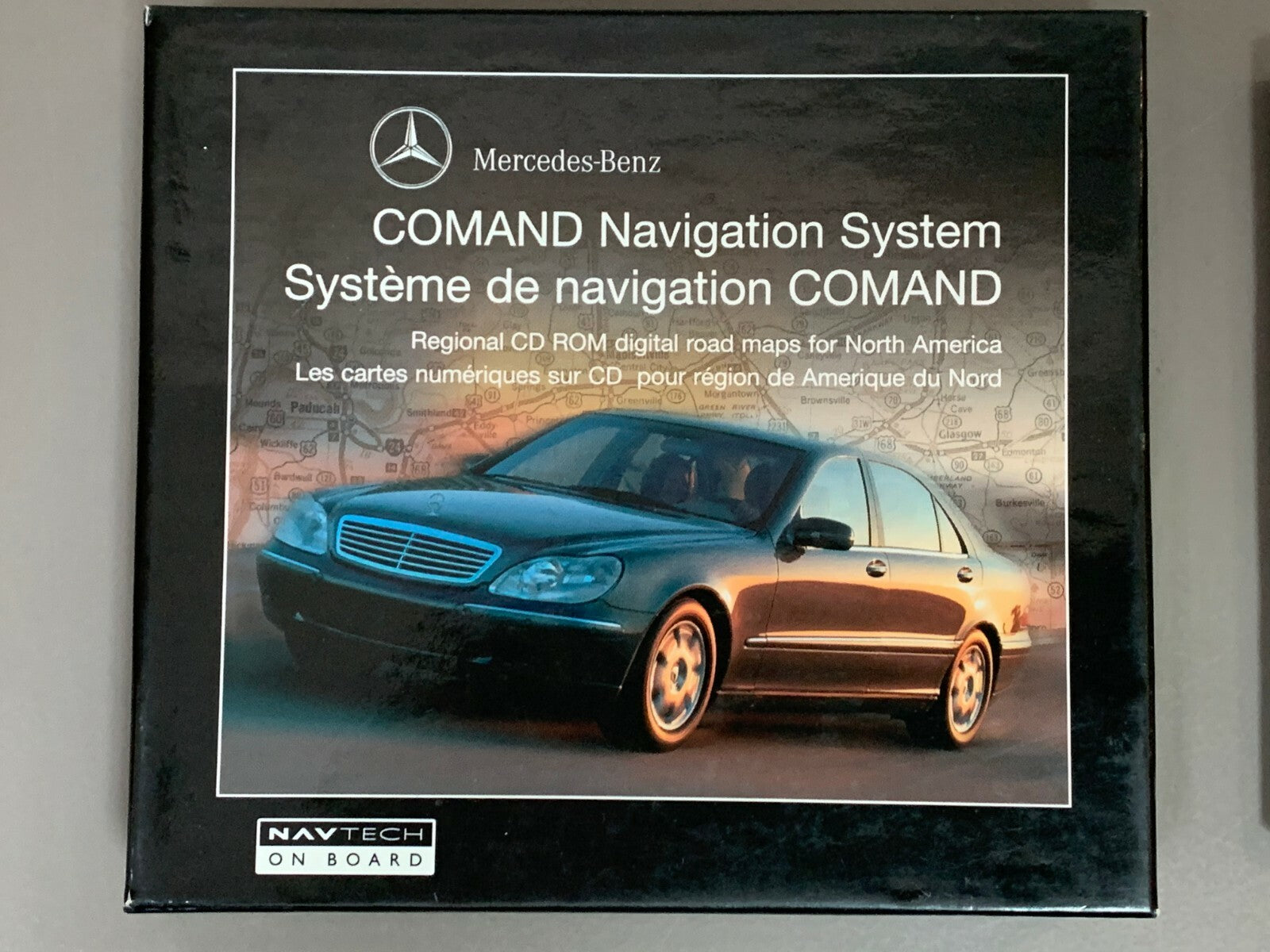 1999-2000 Mercedes Comand Navigation Disc 7 (CT/ME/MA/NH/RI/VT & Parts of NY&NJ)