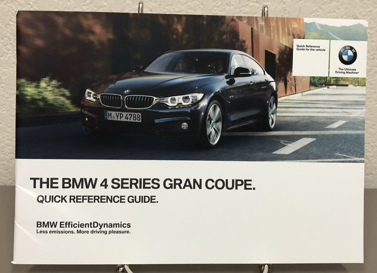 2015 BMW 4-Series Gran Coupe Owner's Manual Set for all 428i 435i xDrive Models