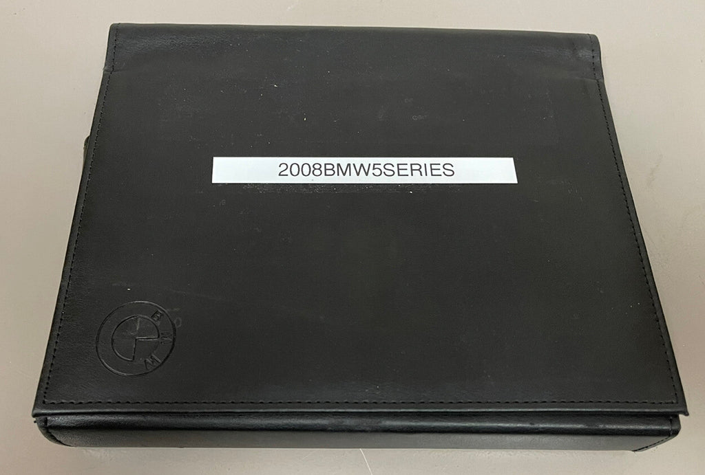 2008 BMW 528i 535i 550i 528xi 535xi Genuine OEM Owner's Manual Set w/Case