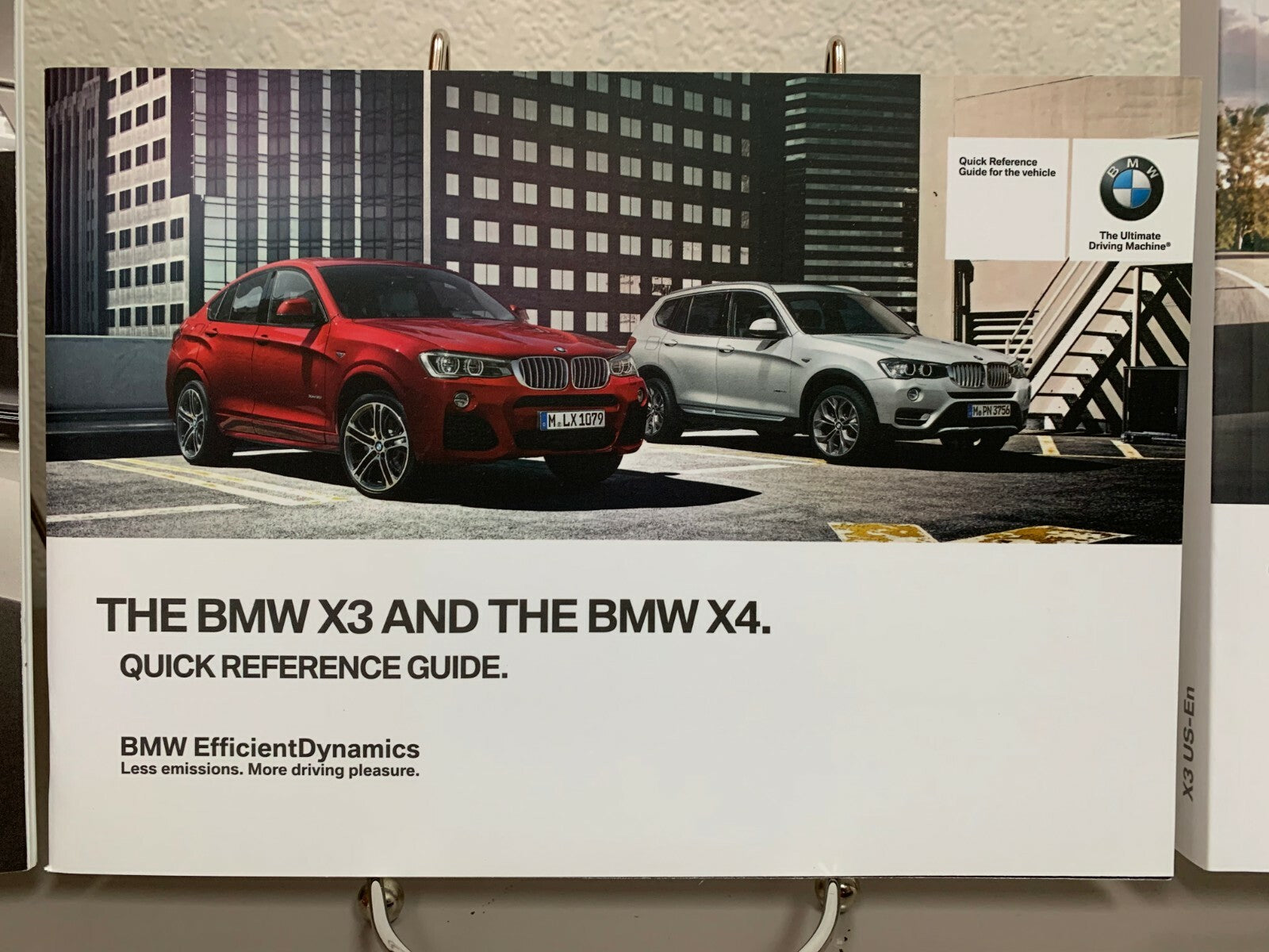 2016 BMW X3 Genuine OEM Owners Manual Set w/BMW Case, Nav Manual & Bonus Key FOB