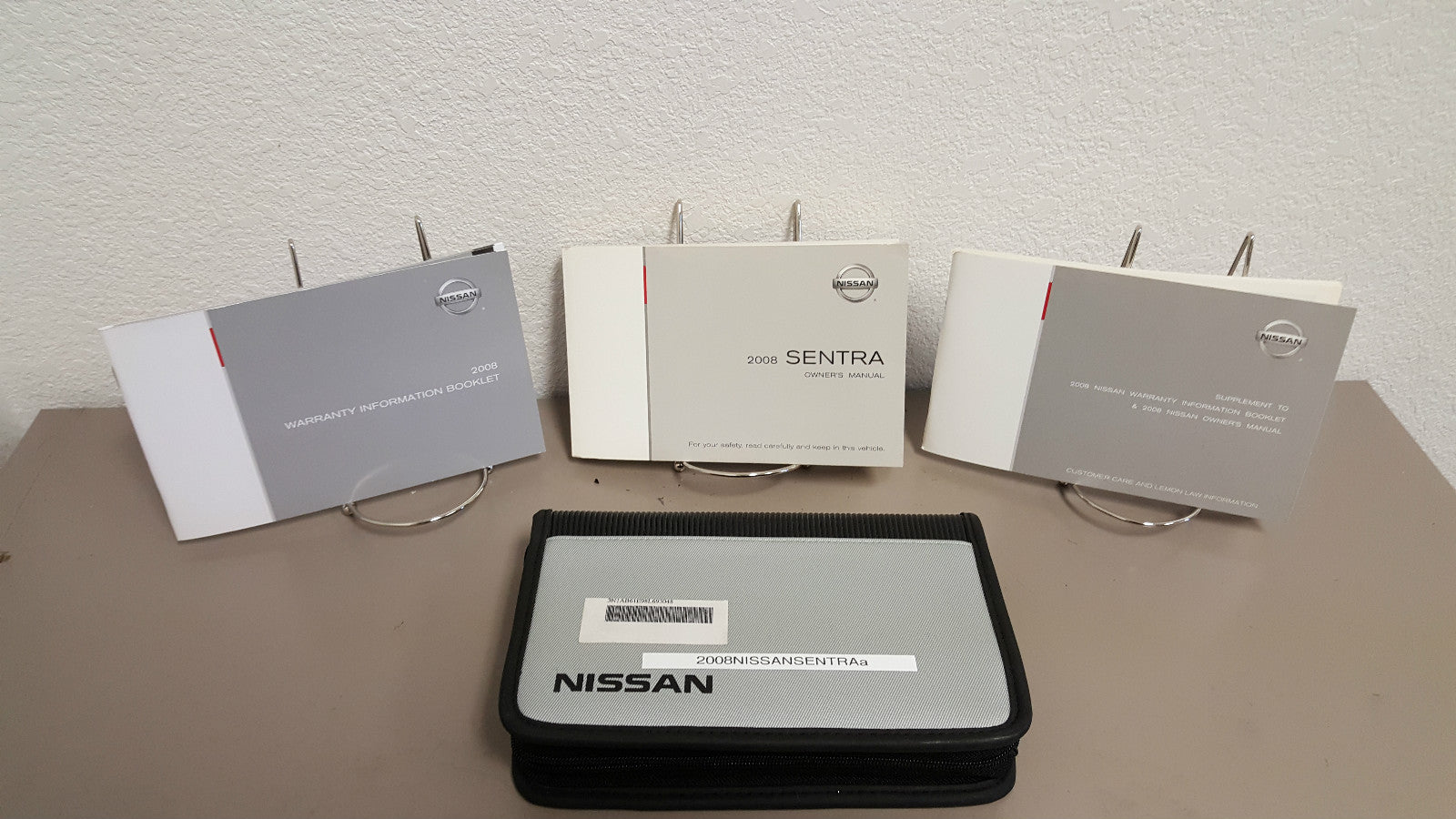 2008 Nissan Sentra Genuine OEM Owner's Manual w/ Case--Free Ship