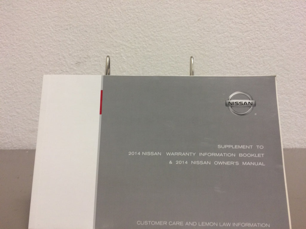 2014 Nissan Altima Sedan Genuine OEM Owner's Manual Set w/Nissan Case