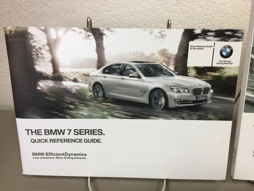 2013 BMW 7 Series 760Li Owner's Manual w/ iDrive & Navigation + Custom V12 Case