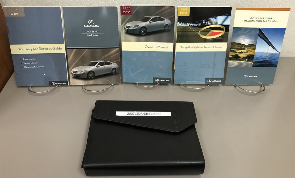 2007 Lexus ES 350 Genuine OEM Owner's Manual Set with Navigation Manual & Case