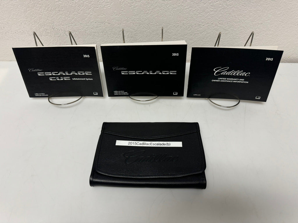 2015 Cadillac Escalade Genuine OEM Owner's Manual Set w/Navigation & Case